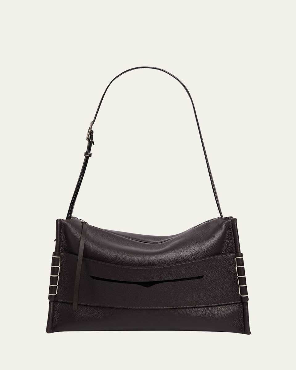 Calfskin Suede Loafer Messenger Bag